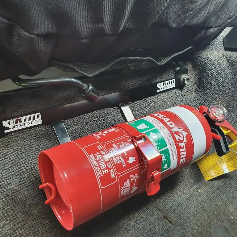 Toyota Landcruiser 80 Series Fire Extinguisher Bracket 1