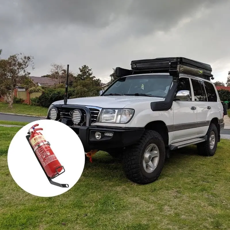 Toyota Landcruiser 100 Series Fire Extinguisher Bracket 1