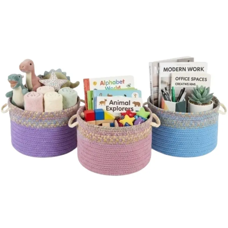 Kids Isle  Braided Rug Basket 1