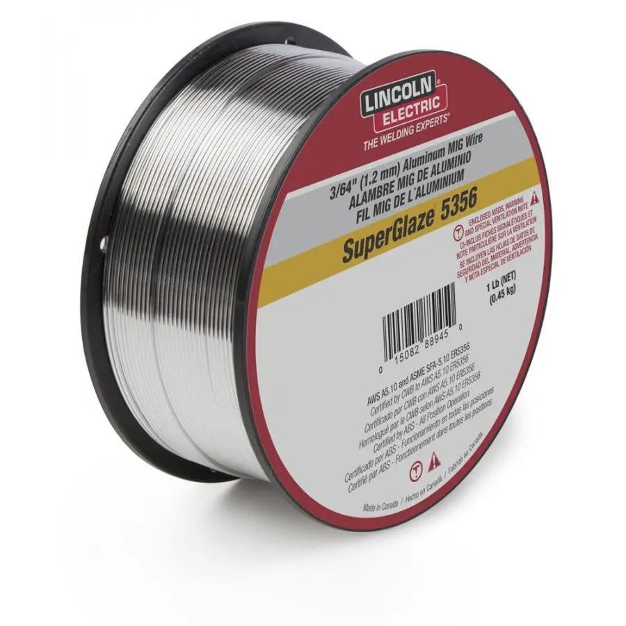 Lincoln Superglaze® 5356 .035" Aluminum Mig Welding Wire (Ed030312) 1