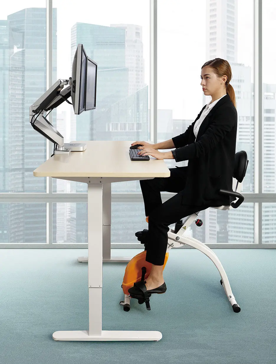 Under Desk Bike Upright Stationary Foldable Exercise Bike 1