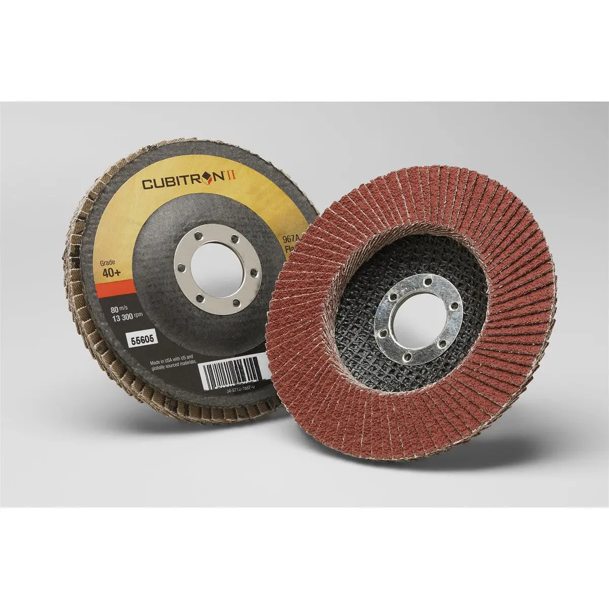 3M™ Cubitron™ Ii 967A Disc, 4 1/2 Inch Dia, 40 Grit, Right Angle, T27 10 Pack 70000148181 1