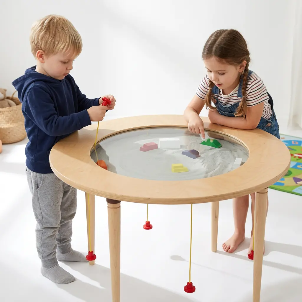 Magnetic Round Activity Sand Table 1