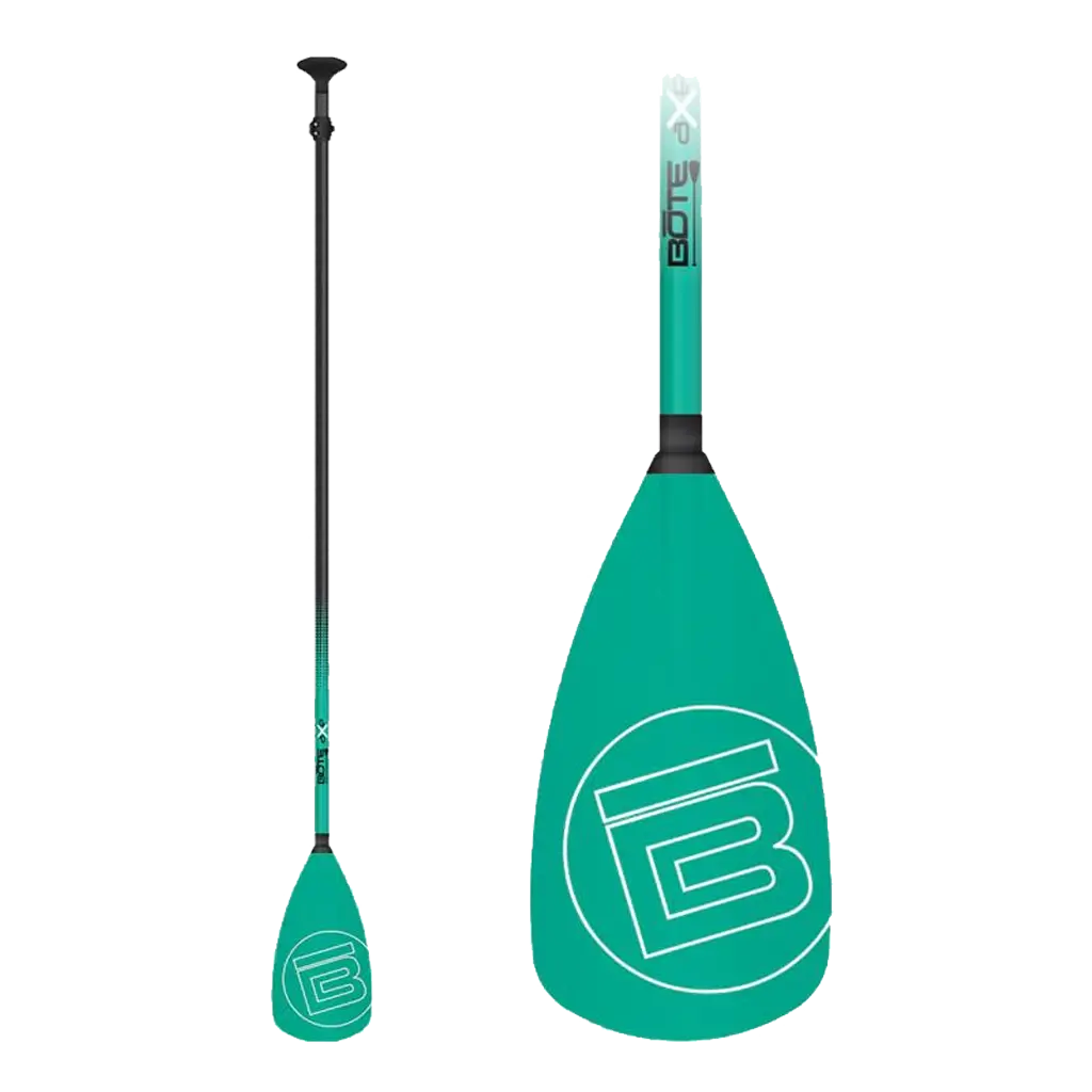 2-Piece Adjustable Fiberglass Paddle Teal 1