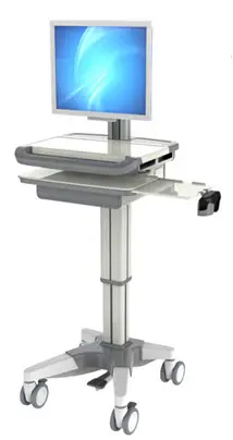 Computer On Wheels Healthcare Hospital Telemedicine Sit Stand  Cart Model Hsc-Pjb 1