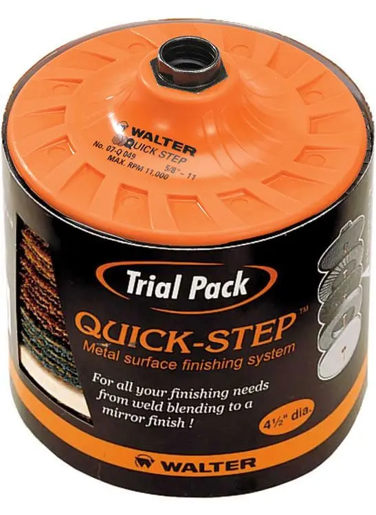 Walter 07Q953 4.5" X 5/8"-11" Quick-Step Trial Pack (1 Pack) 1