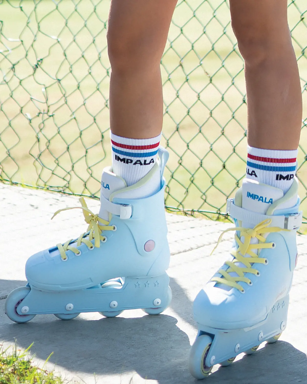 Impala Lightspeed Inline Skate - Sky Blue/Yellow 1