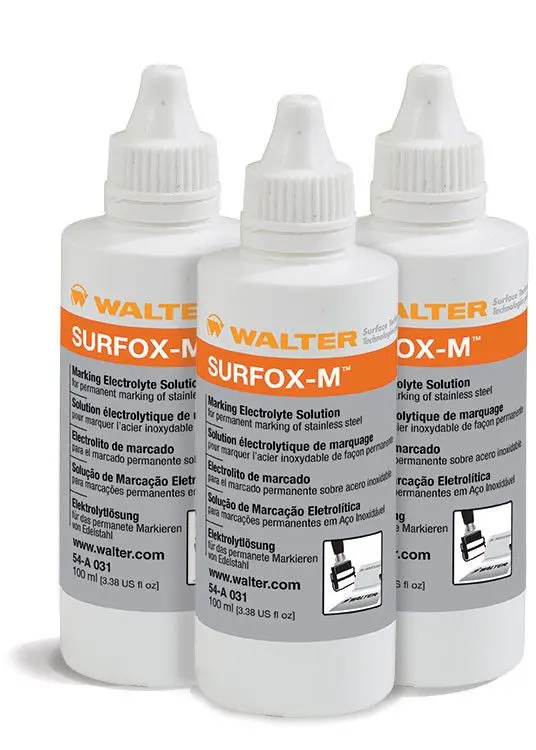 Walter 54A031 Surfox-M Black Stainless Steel Marking Electrolyte: 3.4 Oz Bottle (1 Bottle) 1