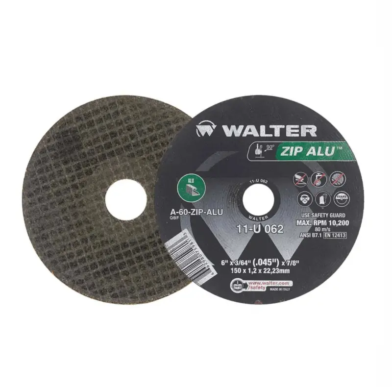 Walter Zip Alu 4.5 In. X 7/8 In. Arbor X 3/64 In. T1 Cutting Wheel For Aluminum 1
