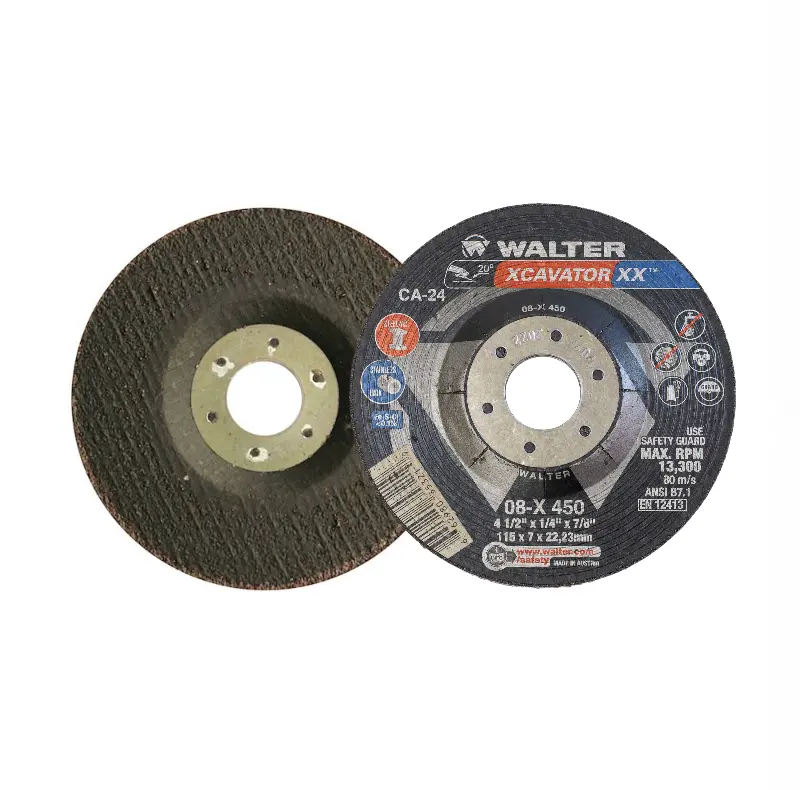Walter Xcavator 4.5 In. X 1/4 X 7/8 In, Type 27S High Removal Grinding Wheel 1