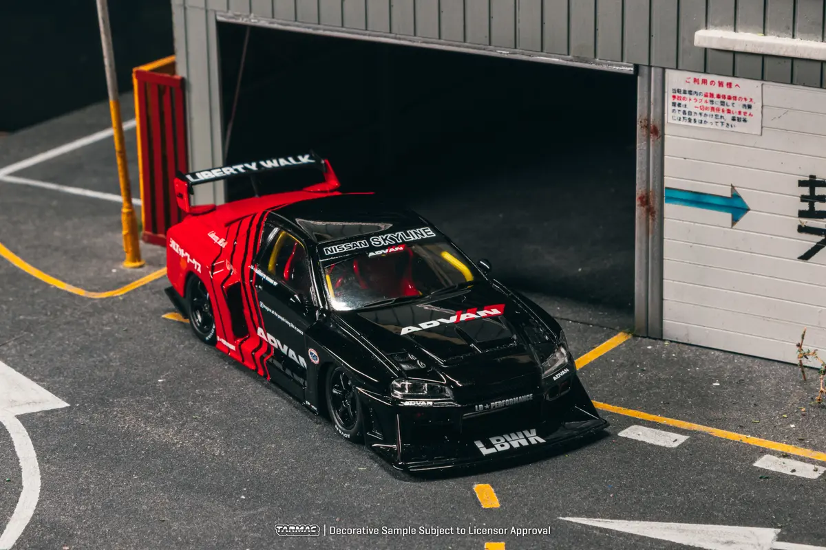 1/43 Liberty Walk Lb-Er34 Super Silhouette Skyline Advan - Tarmac Works Hobby43 1