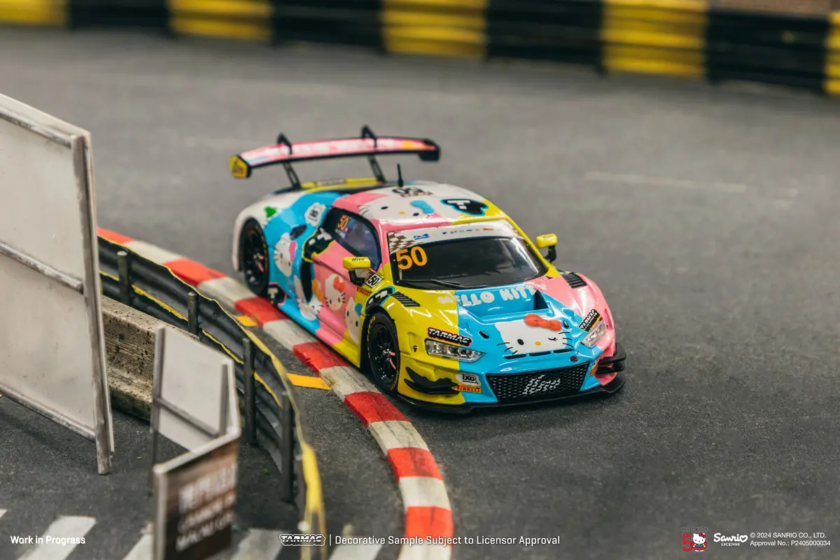 1/43 Audi R8 Lms Gt3 Evo Ii Macau Gt Cup - Fia Gt World Cup 2023 #50 With Special Packaging & Story Booklet - Tarmac Works Hobby43 1