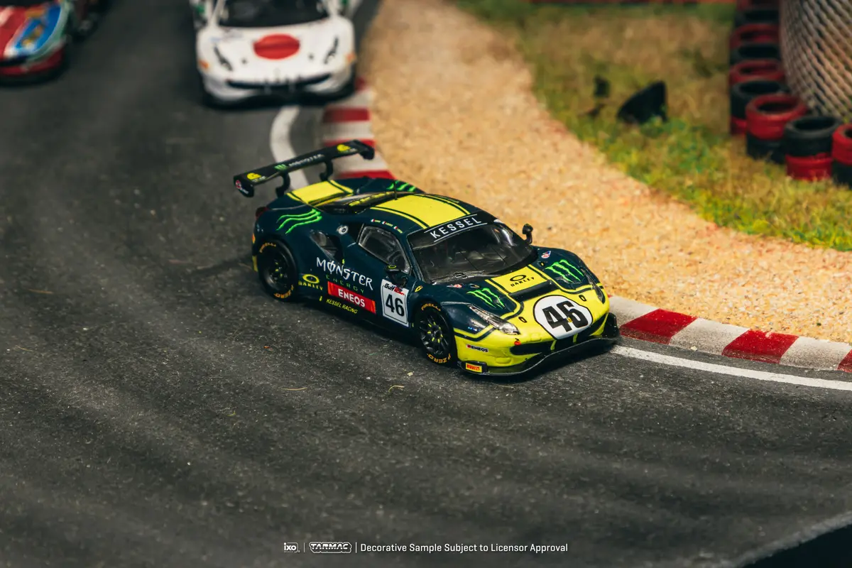 1/64 Ferrari 488 Gt3 Gulf 12 Hours 2019 #46 – Tarmac Works X Ixo Models Hobby64 1
