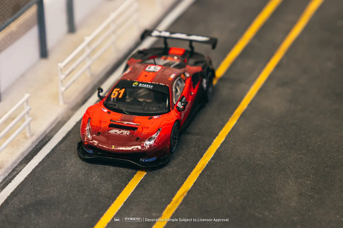 1/64 Ferrari 488 Gt3 Macau Gt Cup 2022 Harmony Racing #51 - Tarmac Works X Ixo Models Hobby64 1