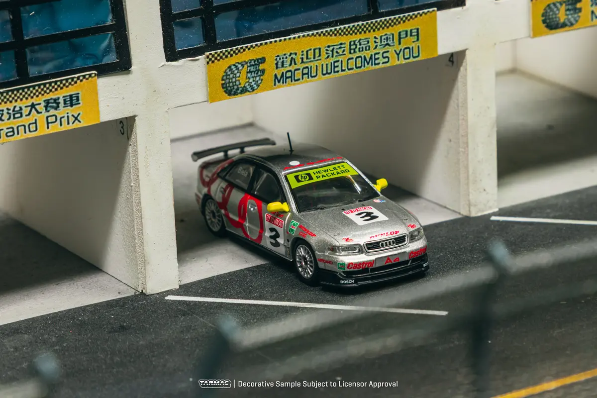 1/64 Audi A4 Quattro Macau Guia Race 1996 Winner #3 - Tarmac Works Hobby64 1