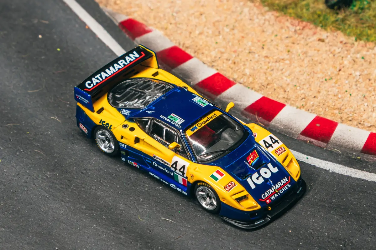 1/64 Ferrari F40 Gte 24H Of Le Mans 1996 - Tarmac Works X Ixo Models Hobby64 1
