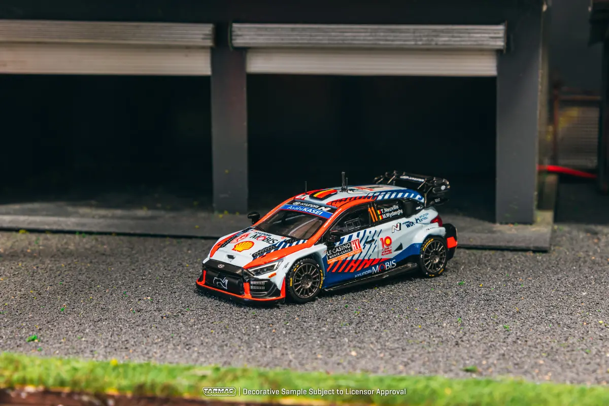 1/64 Hyundai I20 N Rally1 Hybrid Rallye Monte-Carlo 2024 Winner #11 - Tarmac Works X Ixo Models Hobby64 1