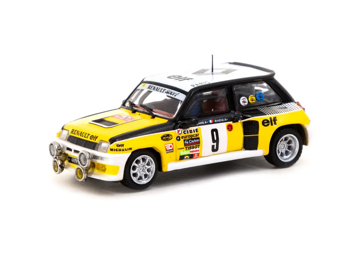 1/64 Renault 5 Turbo Monte Carlo Rally 1981 #9 Winner - Tarmac Works Hobby64 1