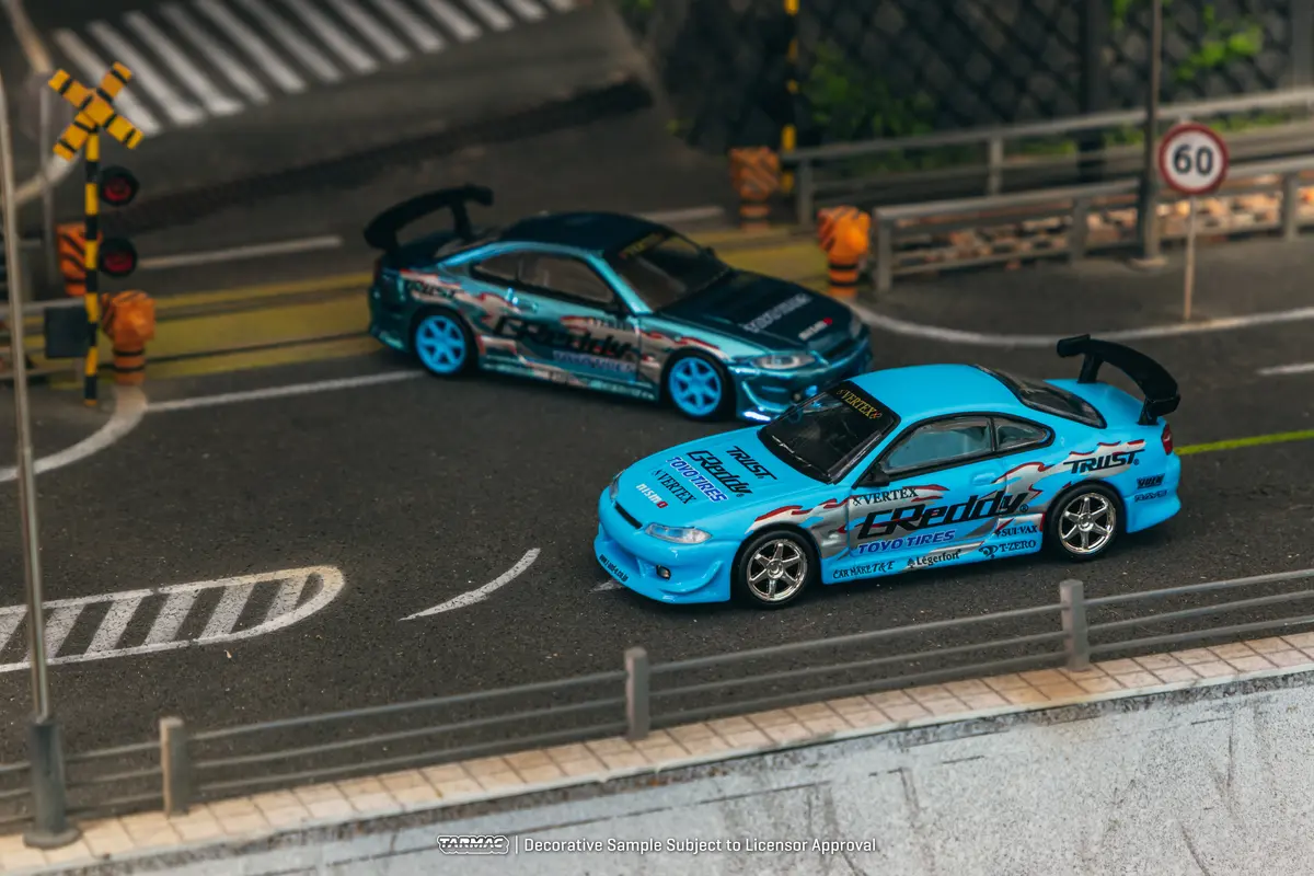 1/64 Vertex Nissan Silvia S15 Greddy - Mijo Special Edition - Tarmac Works Global64 1
