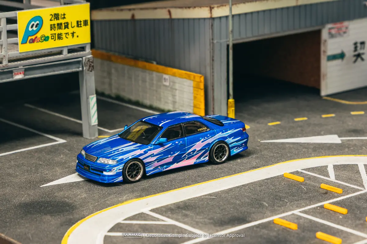 1/64 Vertex Toyota Mark Ii Jzx100 Blue Metallic - Tarmac Works Global64 1