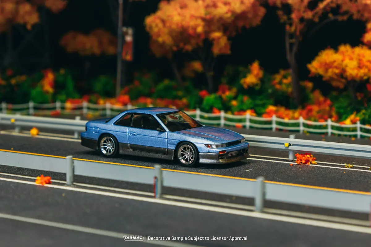 1/64 Vertex Nissan Silvia S13 Blue/Grey - Tarmac Works Global64 1