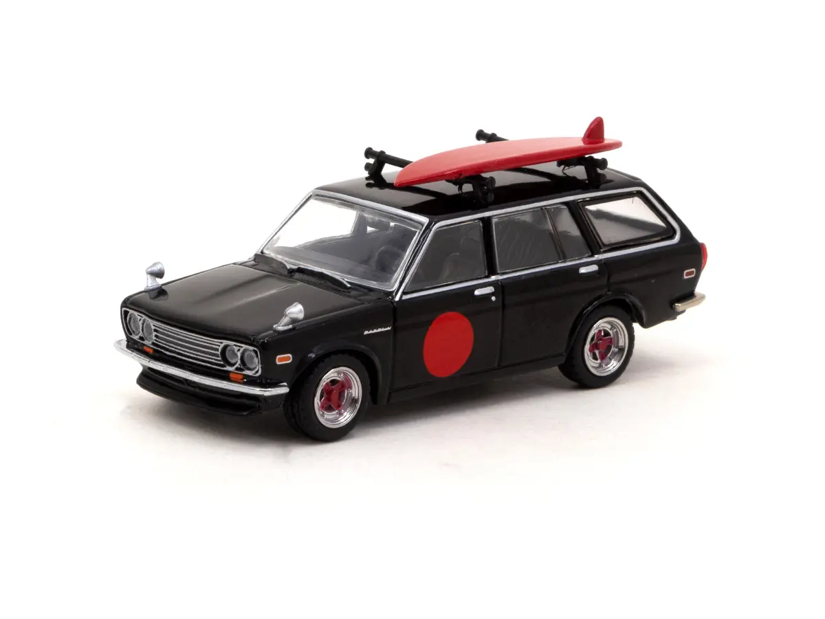 1/64 Datsun Bluebird 510 Wagon Black - Mijo Special Edition - Tarmac Works Global64 1