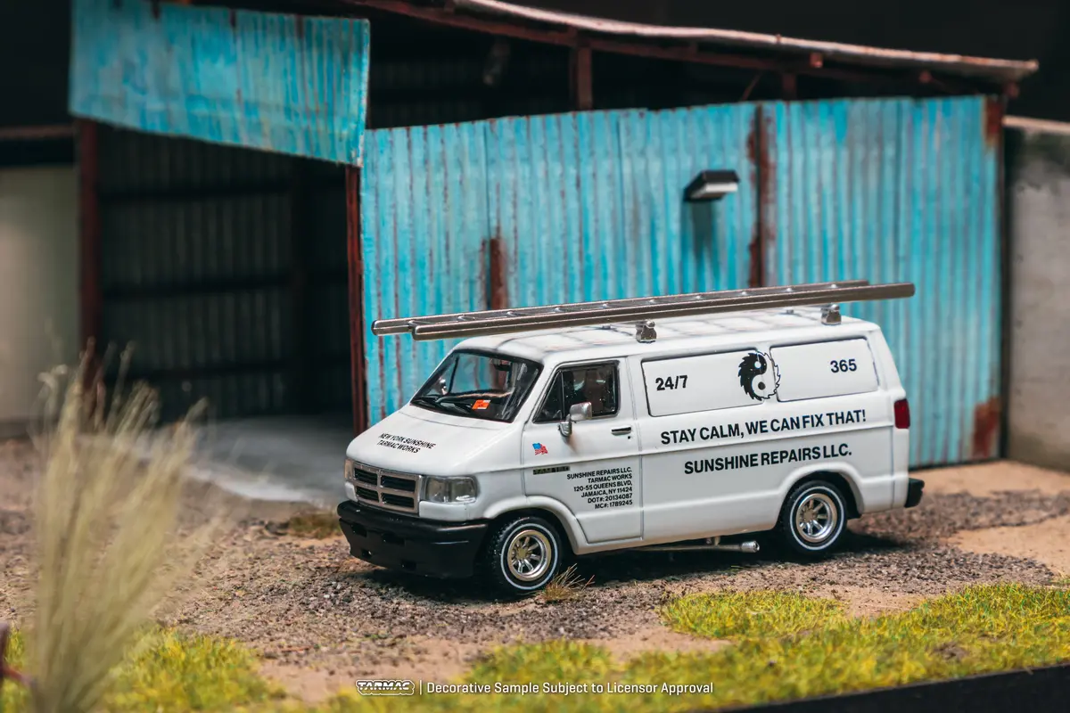 1/64 Dodge Van New York Sunshine - New York Sunshine Special Edition - Tarmac Works Global64 1