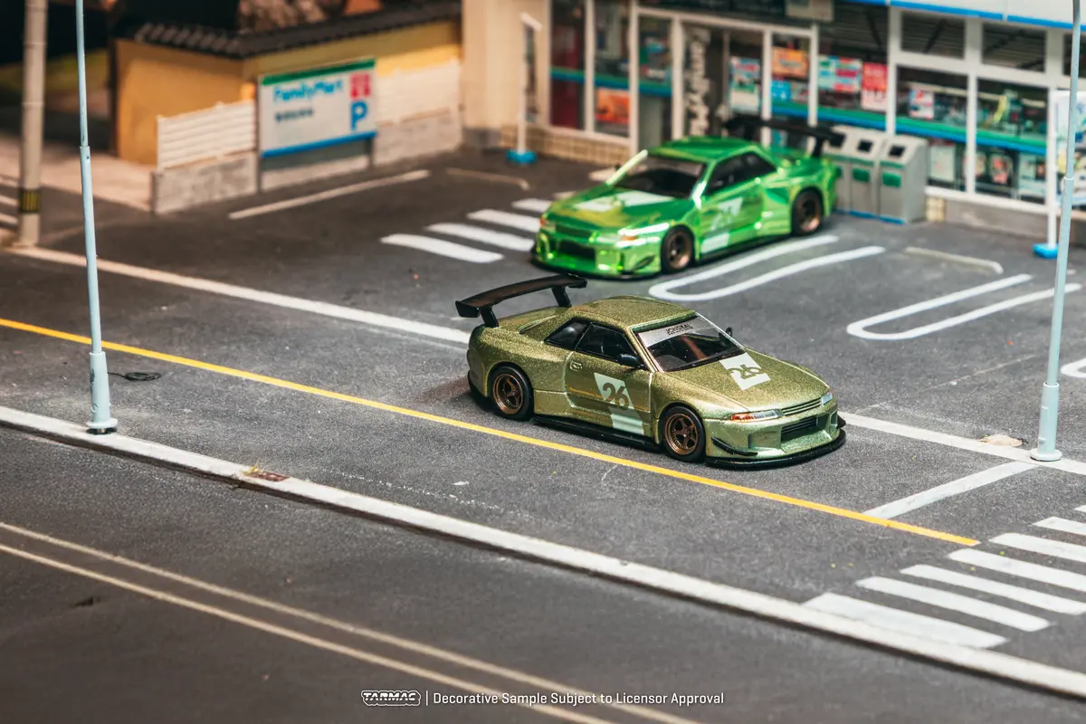 1/64 Nissan Skyline (R32) Widebody Millennium Jade - Designed By Jon Sibal - Tokyo Auto Salon 2026 Special Edition - Tarmac Works Global64 1