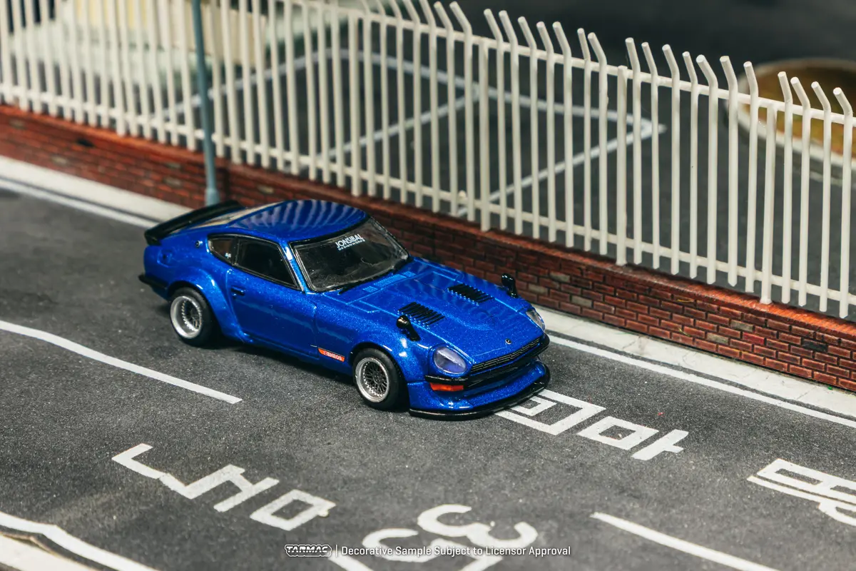 1/64 Nissan Fairlady Z S30 Widebody Blue - Designed By Jon Sibal - Tarmac Works Global64 1