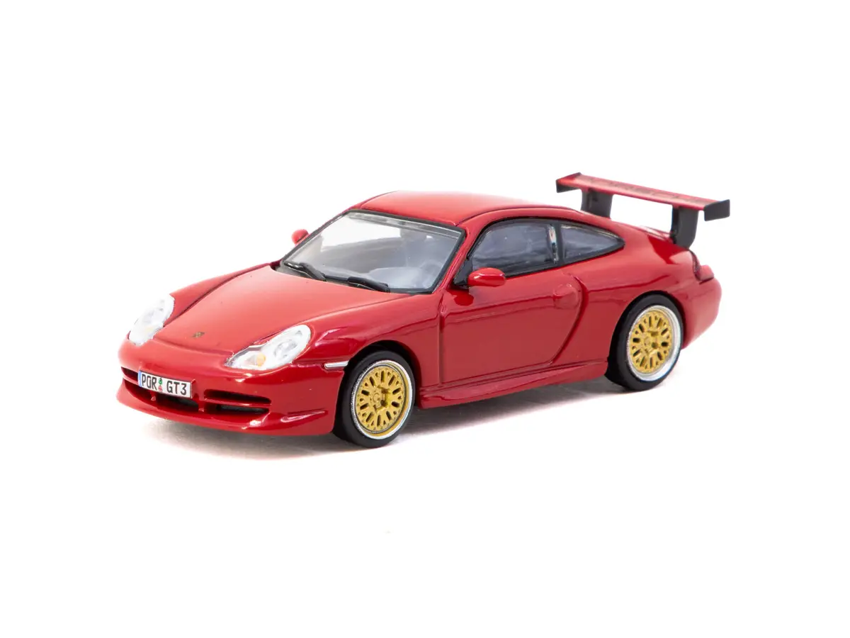 1/64 Porsche 911 Gt3 (Type 996) Red - Tarmac Works X Ixo Models Global64 2