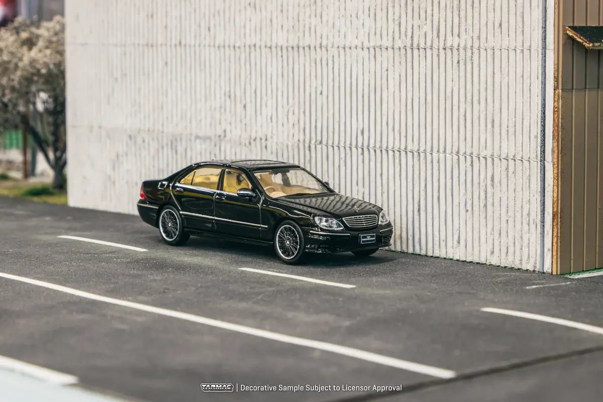 1/64 Mercedes-Benz S-Class Wald Black - Tarmac Works Global64 1