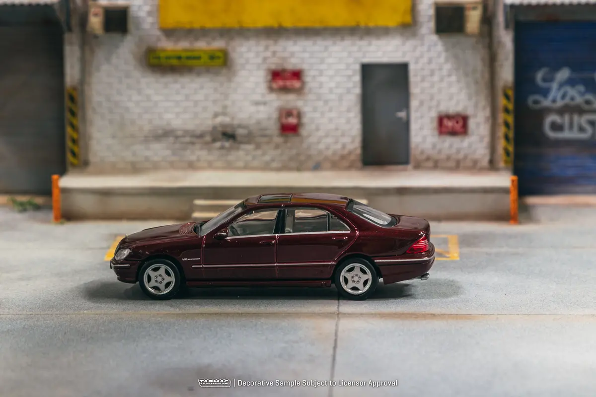 1/64 Mercedes-Benz S 55 Amg Bordeaux Red Metallic -  Tarmac Works Global64 1