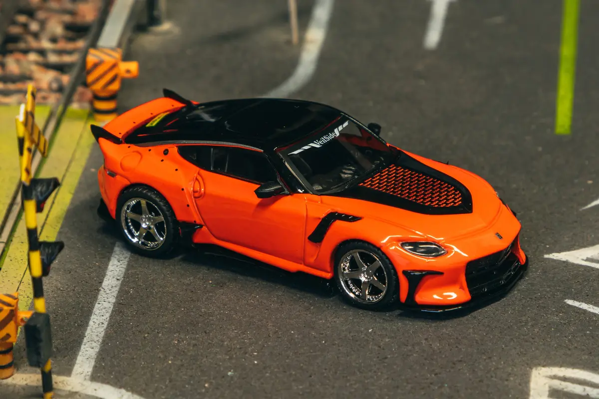 1/64 Nissan Veilside Ffz400 Fairlady Z Orange - Tarmac Works Global64 1