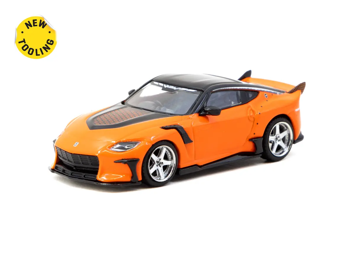 1/64 Nissan Veilside Ffz400 Fairlady Z Orange - Tarmac Works Global64 2
