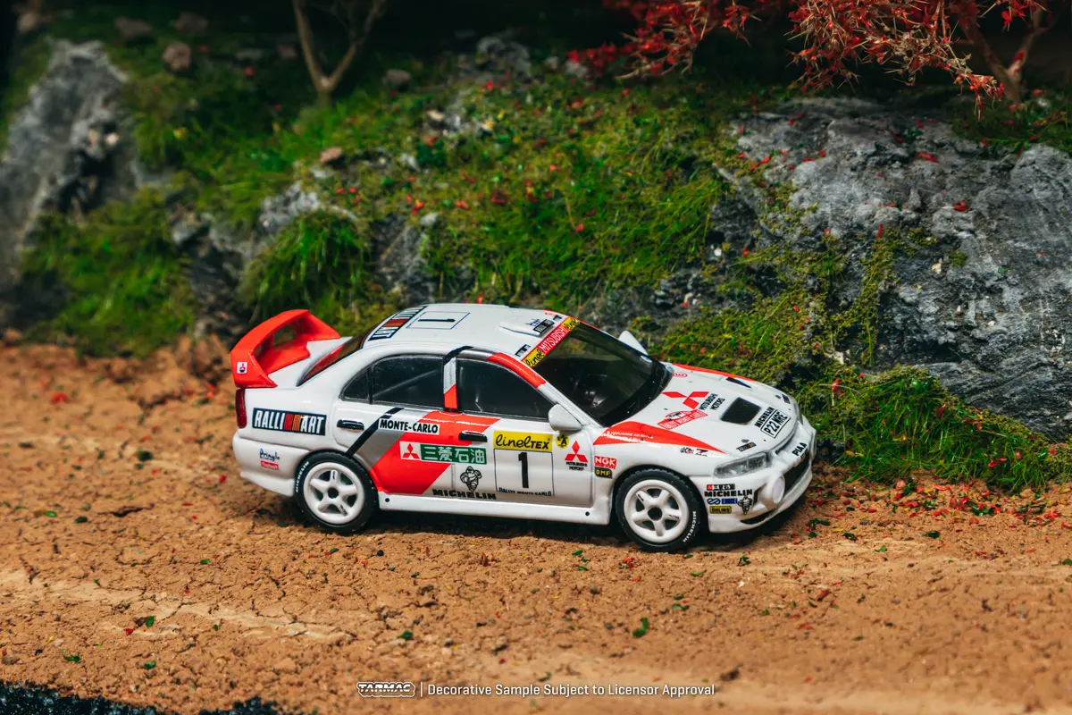 1/64 Mitsubishi Lancer Evolution Iv Rallye Monte-Carlo 1997 #1 - Tarmac Works Global64 1