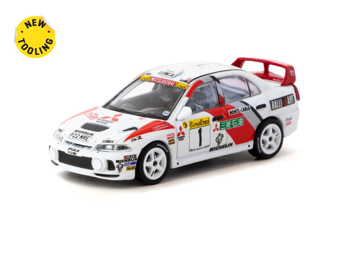 1/64 Mitsubishi Lancer Evolution Iv Rallye Monte-Carlo 1997 #1 - Tarmac Works Global64 2