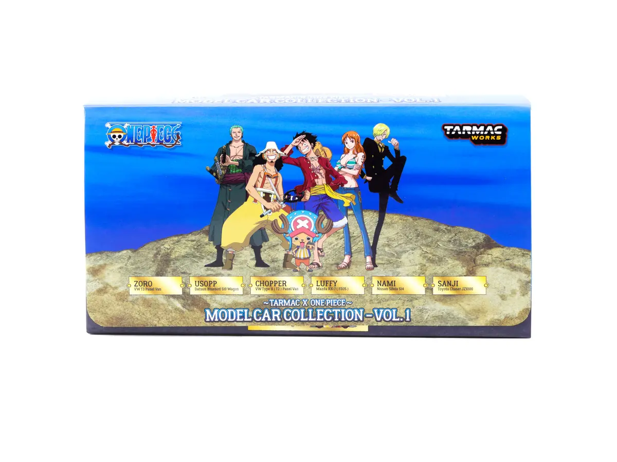 Model Car Collection Vol.1 - 6 Cars Set -Tarmac Works X One Piece Collab64 1