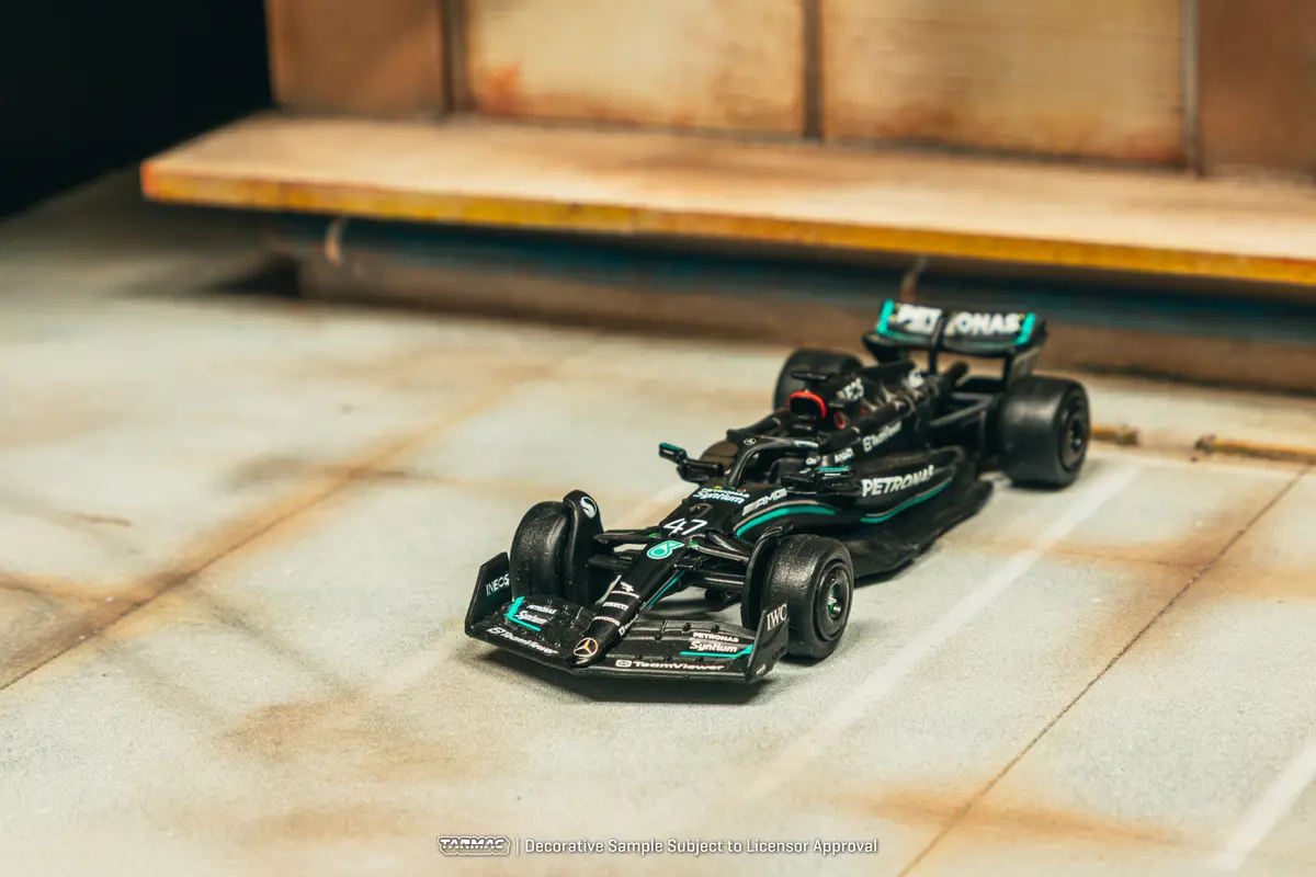 1/64 Mercedes-Amg F1 W14 E Performance Spanish Grand Prix Tyre Testing 2023 #47 Mick Schumacher - Tarmac Works X Ixo Models Global64 1