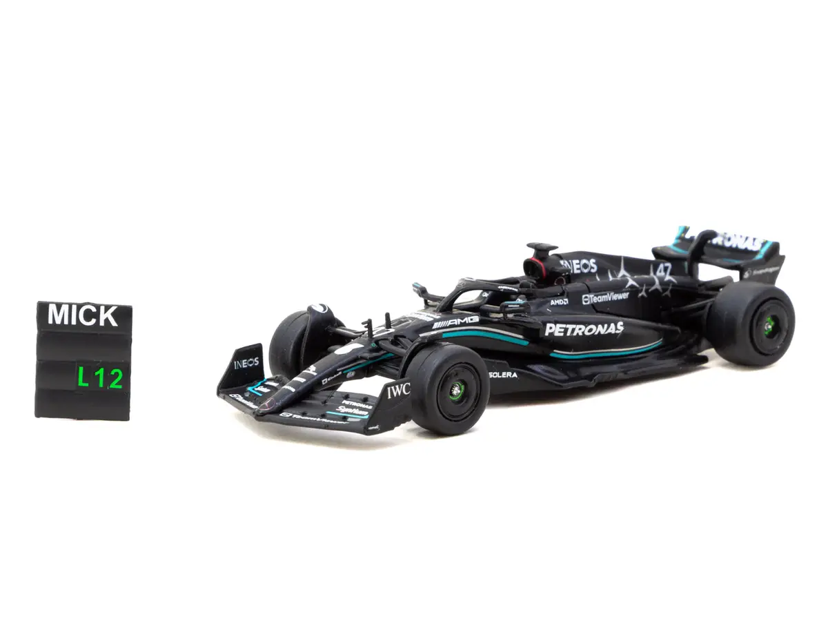 1/64 Mercedes-Amg F1 W14 E Performance Spanish Grand Prix Tyre Testing 2023 #47 Mick Schumacher - Tarmac Works X Ixo Models Global64 2