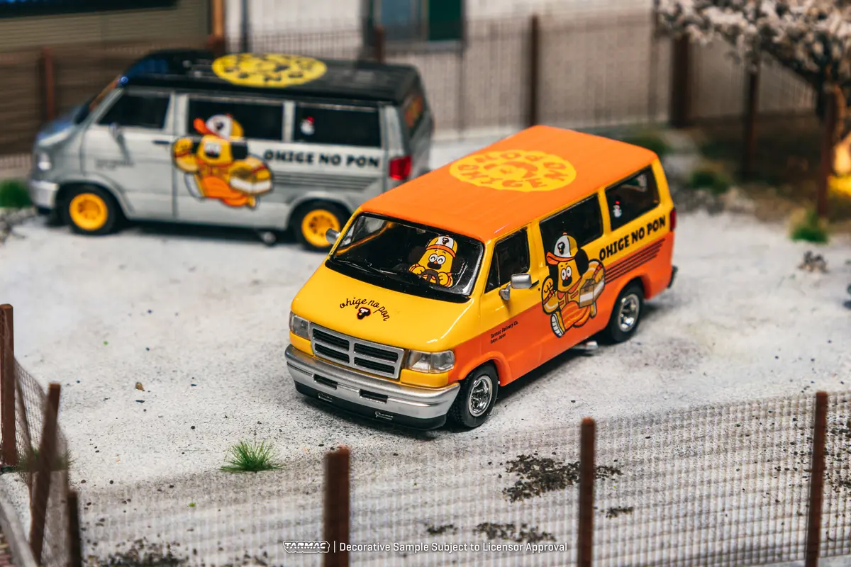 1/64 Dodge Van Ohige No Pon - Tarmac Works Global64 1