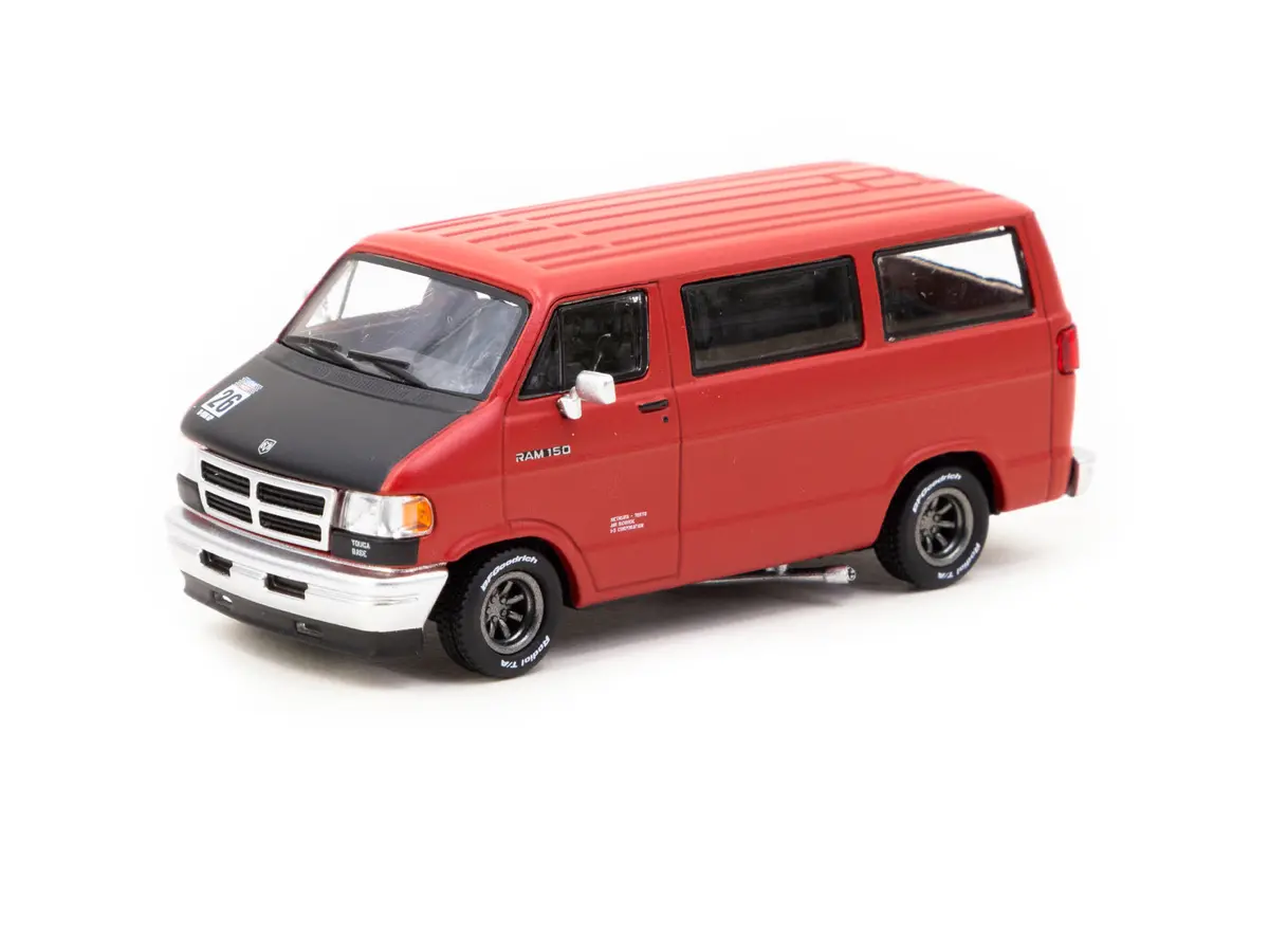1/64 Dodge Van Red - Tarmac Works Global64 1