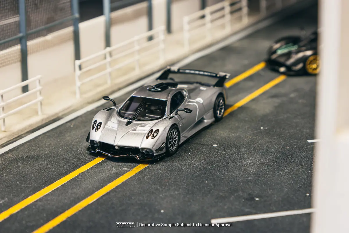 1/64 Pagani Huayra R Satin Silver - Tarmac Works Global64 1