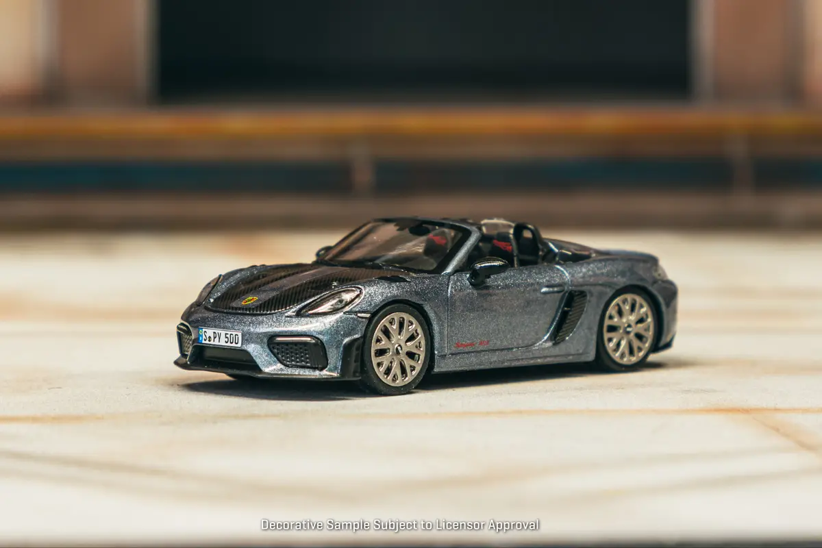 1/64 Porsche 718 Spyder Rs Vanadium Grey Metallic - Tarmac Works X Minichamps  Collab64 1
