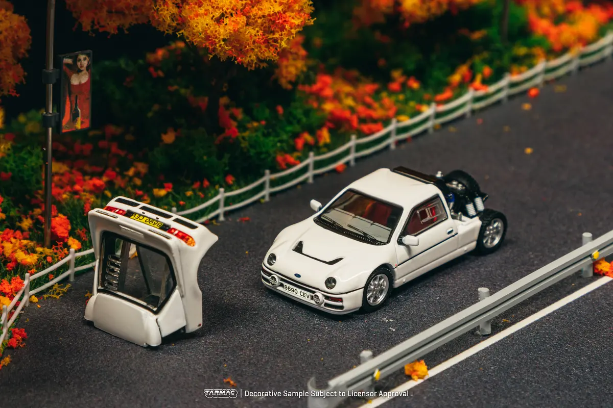 1/64 Ford Rs200 White - Tarmac Works Hobby64+ 1