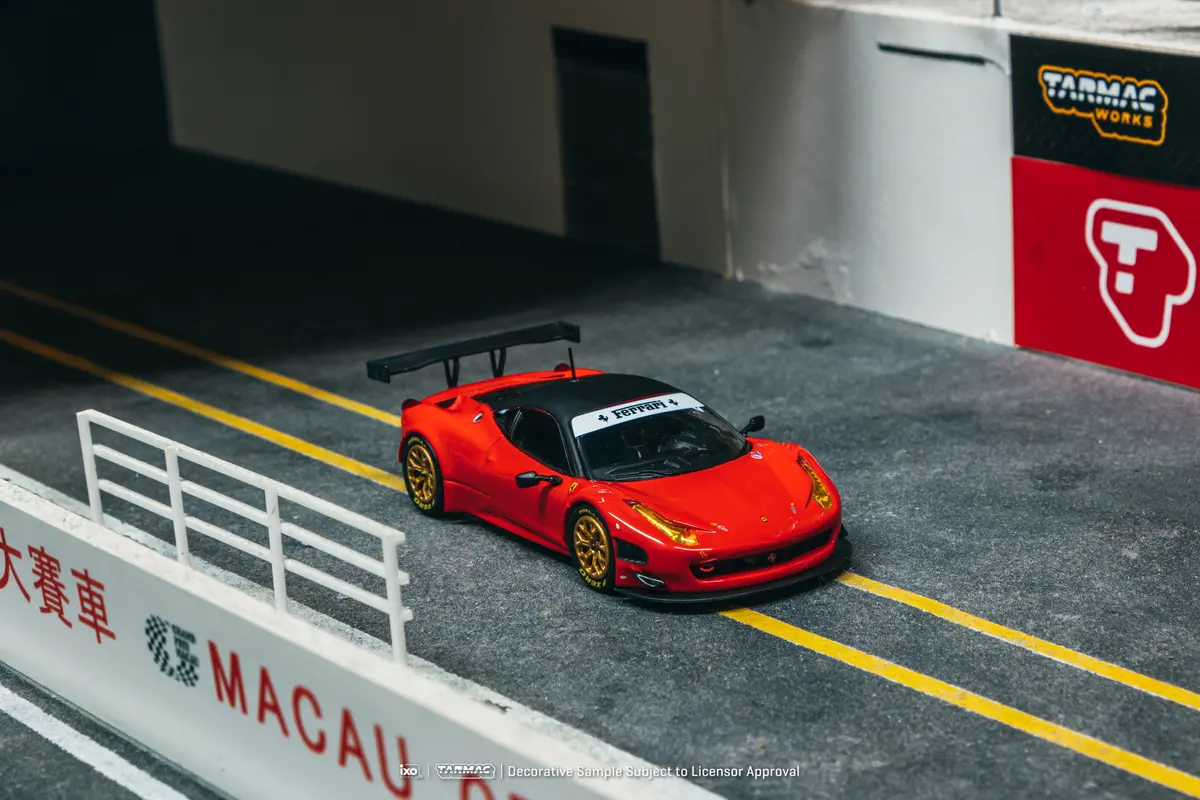 1/64 Ferrari 458 Italia Gt3 Red - Tarmac Works Road64 1