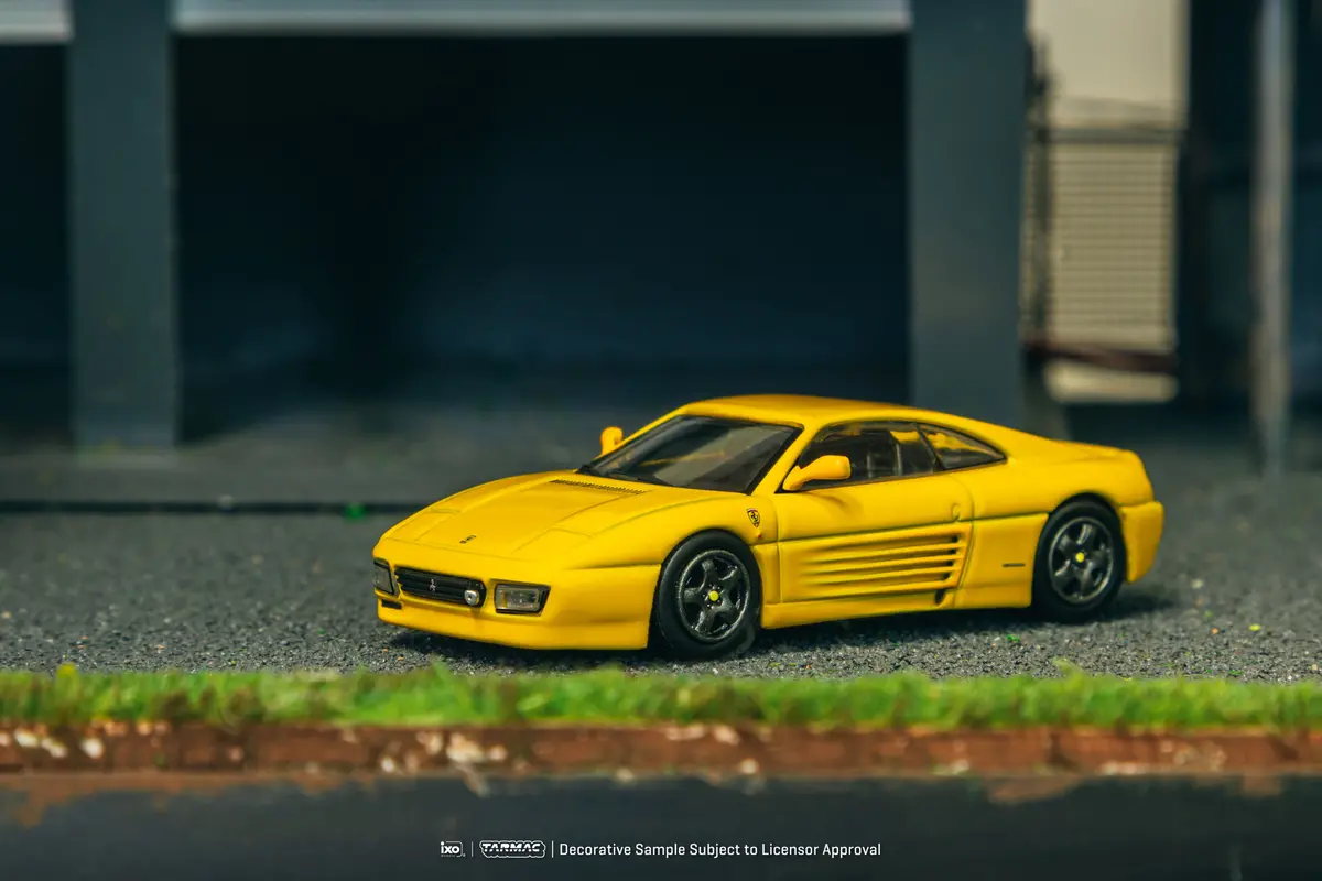 1/64 Ferrari 348 Challenge Yellow - Tarmac Works X Ixo Models Road64 1