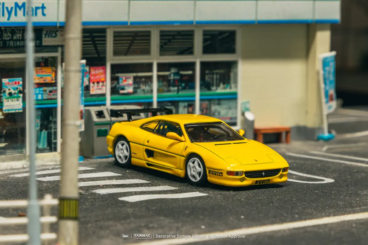 1/64 Ferrari F355 Challenge Yellow - Tarmac Works X Ixo Models Road64 1