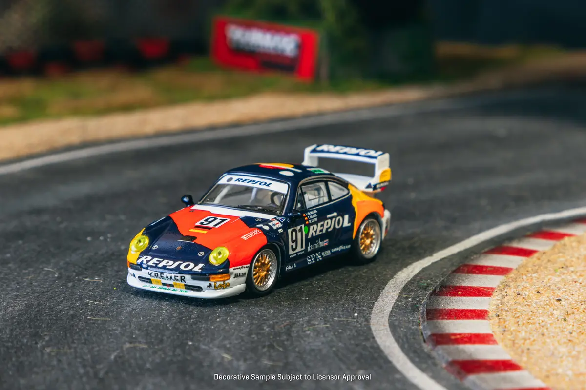 1/64 Porsche 911 Gt2 24H Le Mans 1995 #91 - Schuco X Tarmac Works Collab64 1