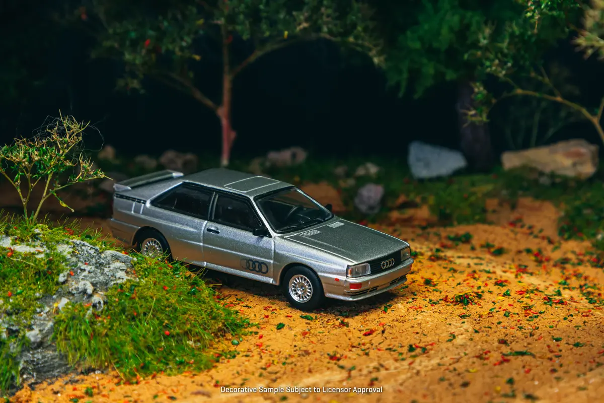 1/64 Audi Quattro Silver - Schuco X Tarmac Works Collab64 1