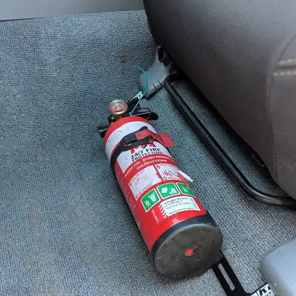 Toyota Landcruiser 100 Series Fire Extinguisher Bracket 2